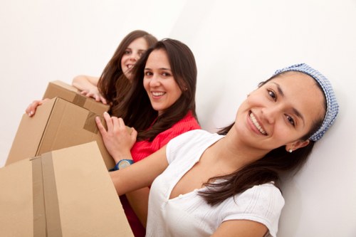 Expert team loading items for a Battersea move